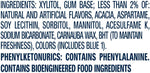 Orbit White Spearmint Sugar Free Chewing Gum showing the soft chew sugarless tablets