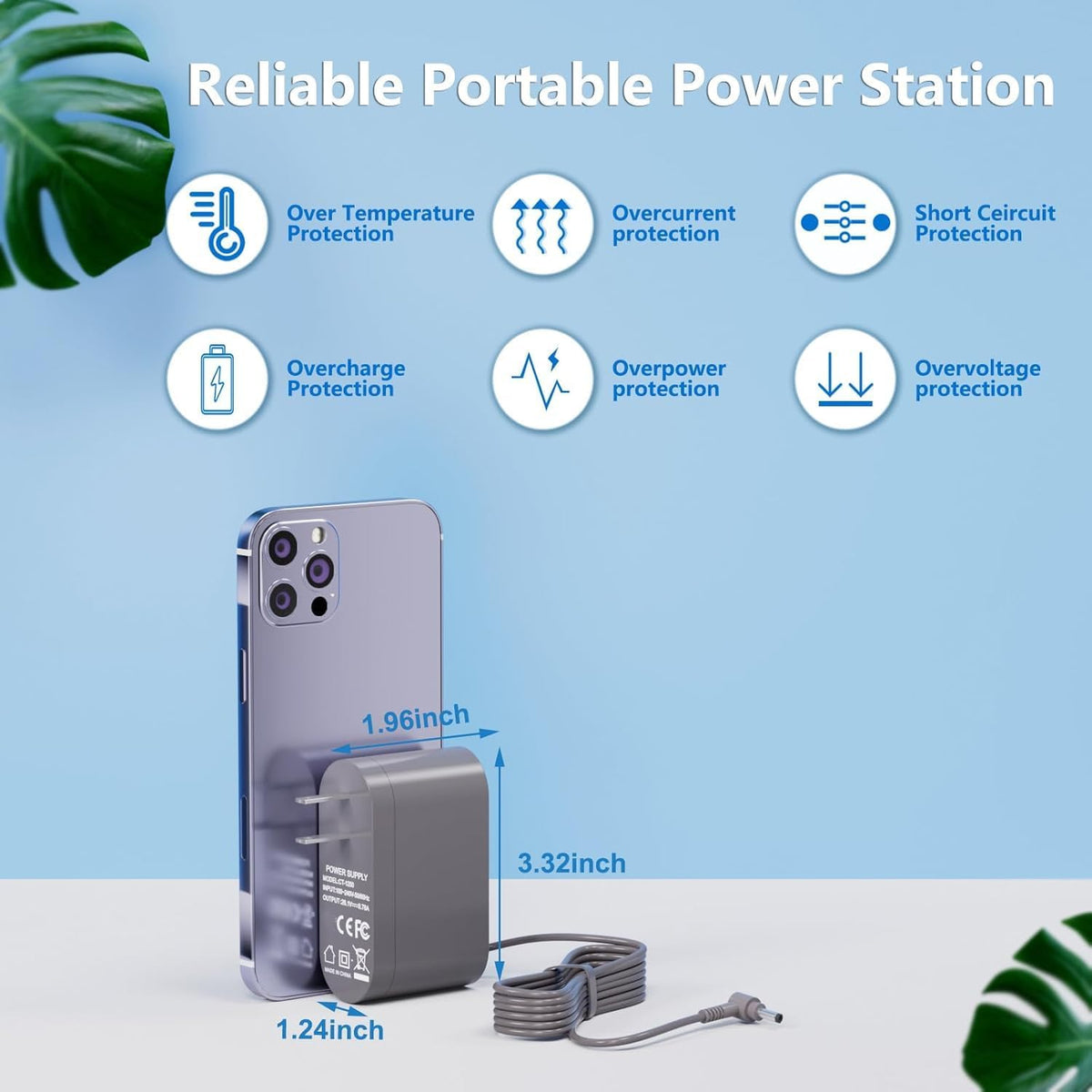 vhbw 30.45V power supply unit top perspective