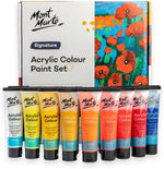 Mont Marte studio acrylic paint set front view packaging