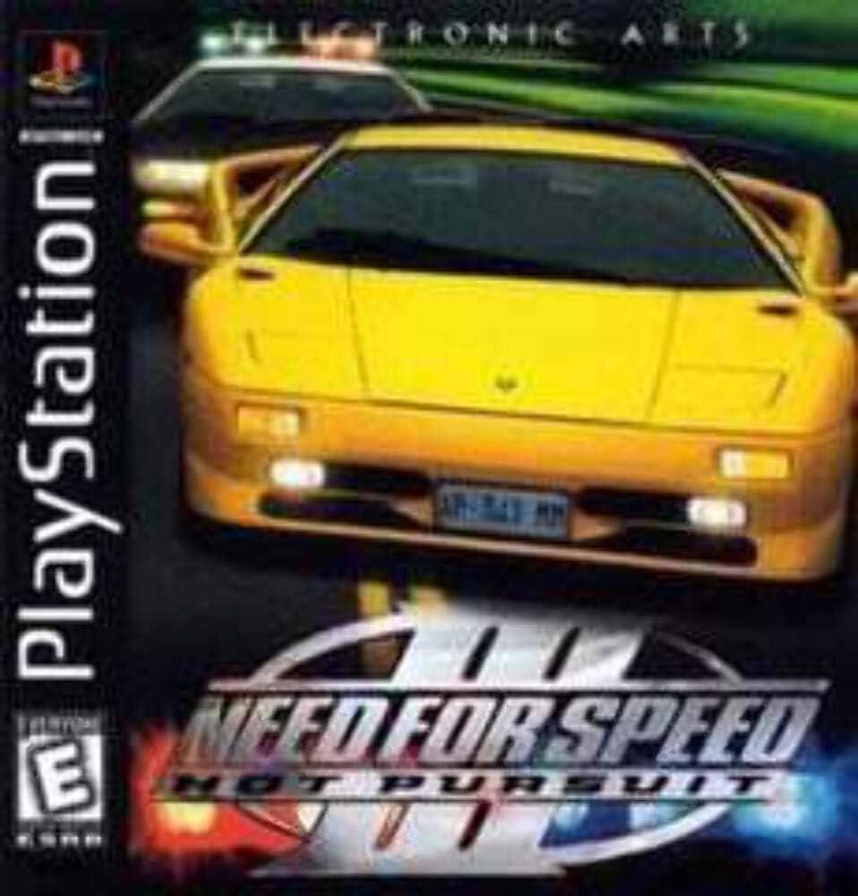 Electronic Arts Need for Speed 3 Hot Pursuit PlayStation front view classic racing game