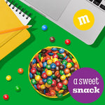 Side profile of the eighteen ounce M&M'S Milk Chocolate bulk candy container bag