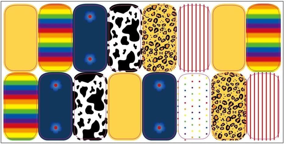 Crazy Liberty Pet Nail Polish Wraps non-toxic self-adhesive sheet application