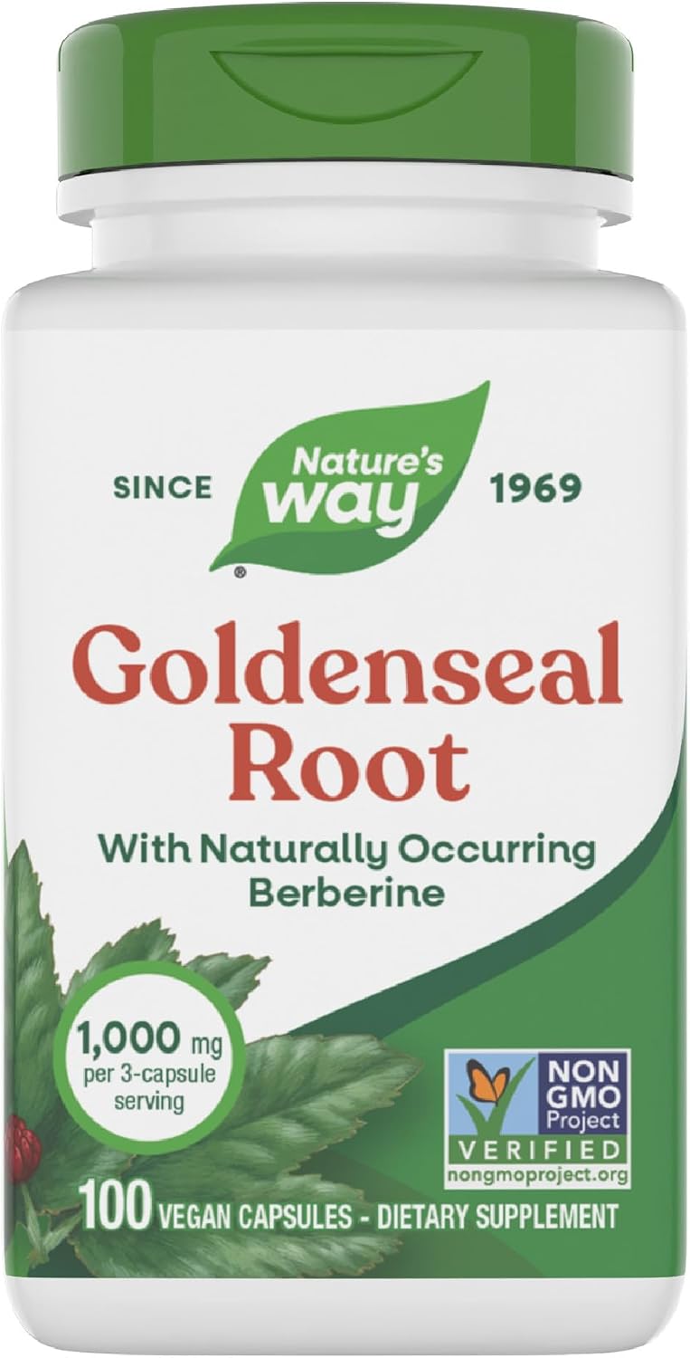 Natures Way Goldenseal Root front view herbal supplement