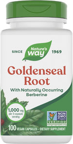 Natures Way Goldenseal Root front view herbal supplement
