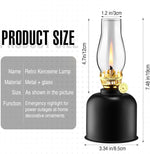 Tujoe 2 pieces indoor oil lamp set display