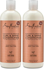Shea Moisture curl and shine conditioner cap open view