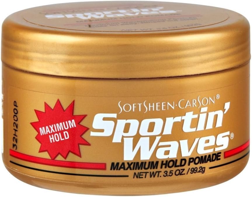 Soft Sheen Sportin Waves Max. Hold Pomade 3.5oz (3 Pack) - Image 1