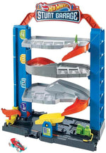 Hot Wheels City Stunt Garage packaging box overview