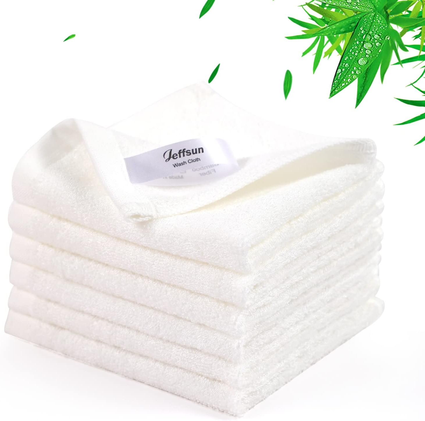 Jeffsun baby washcloths 6 pack front view packaging