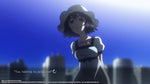 Steins Gate Elite visual novel gameplay scene on console screen