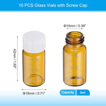 Patikil 5ml sample bottles with white caps