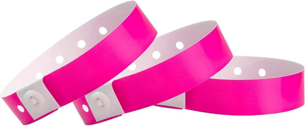 100 WristCo Neon Orange Plastic Wristbands for Events | Extended Wear, Security Snap Prevents Reuse - USA Made Bracelet for Hospital & Medical ID, Party & VIP Identification - Image 15