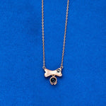 Wexibauyl dog bone pendant necklace with picture inside for pet lovers.