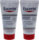 Eucerin Original Moisturizing Lotion front view of travel sized tubes