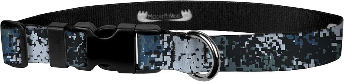 Camo Dog Collar - Camouflage Print Adjustable, D Ring, Side Release Buckle - 3/4 Inch Adjusts 11.5-17.5 Inches, Medium, Jarhead Camo - Image 9