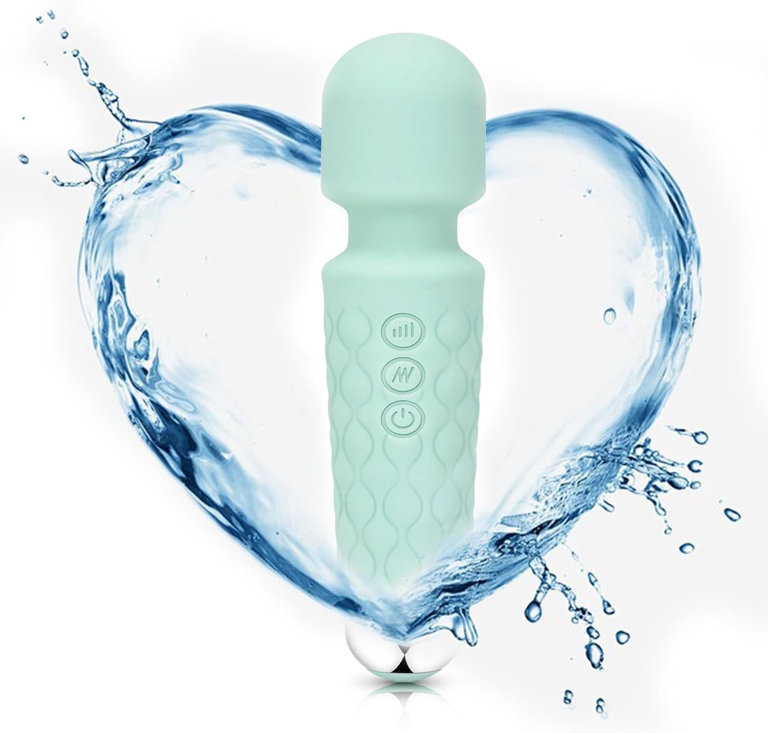 Kverg Adjustable Manual Back Massager in green handheld design