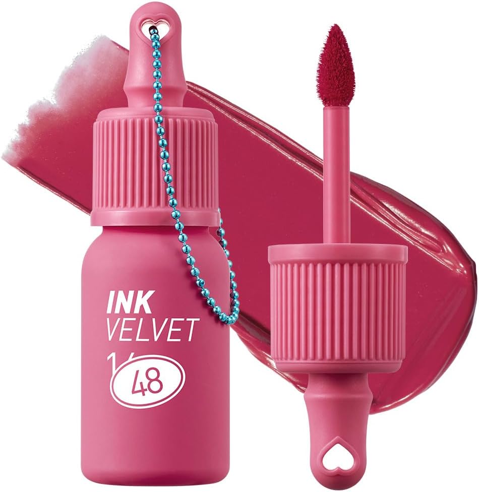 Peripera Ink The Velvet Lip Tint 100 Hearts front view showing the premium packaging.