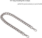 Xiazw silver bag chain accessory close up