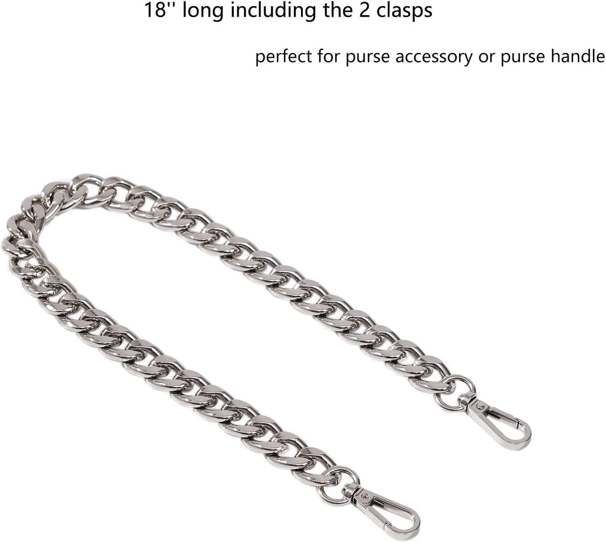 Xiazw silver bag chain accessory close up