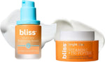 Bliss Brighten and Glow Duo serum and moisturizer set front view