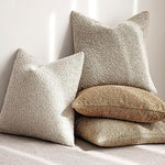 Foindtower imported luxury mid century style boucle throw pillow covers enhancing a contemporary home interior