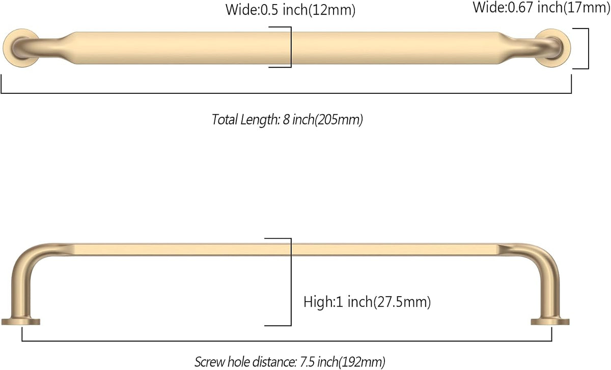 Asidrama furniture hardware angled profile view