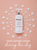 Dermafique Night Replenish Body Serum side angle packaging
