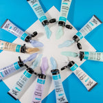 Mont Marte 36 piece pastel acrylic paint tubes layout