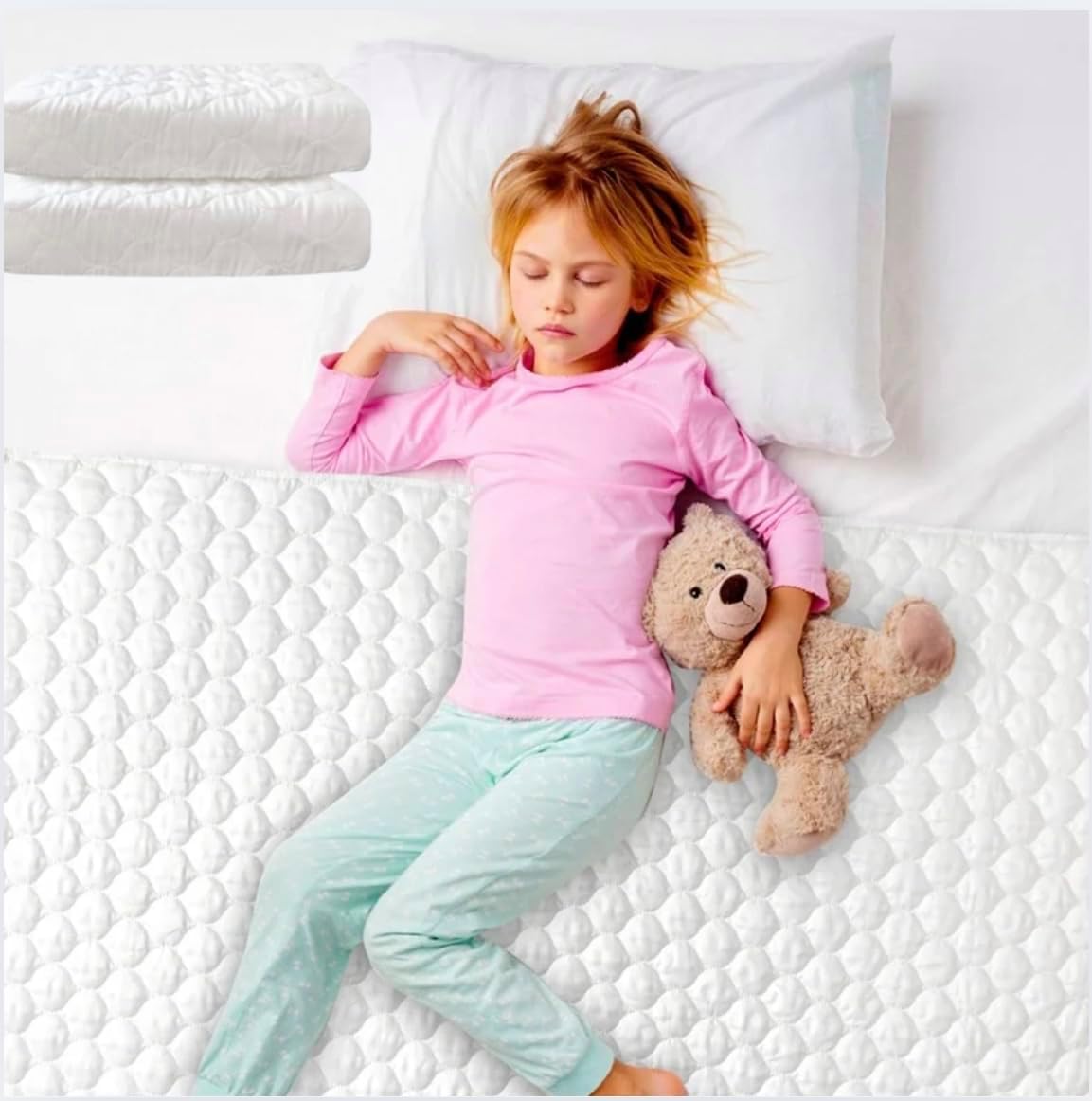Legacyhome toddler mattress pads front view for potty training