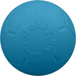 Jolly Pets Large Ocean Blue Soccer Ball dog toy front view