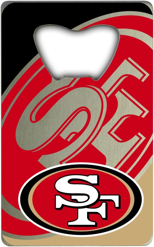 FANMATS NFL credit card style bottle opener front view showing team logo