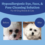 Resealable moisture lock closure on Angels' Eyes eye and paw cleansing pack
