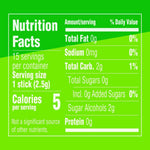 Wrigley's Extra Spearmint bulk ten pack layout displaying individual fifteen stick units for long lasting fresh breath.