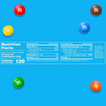 Close up view of colorful M&M's Minis chocolate candies