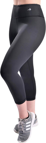 CompressionZ high-waisted capri compression leggings front view