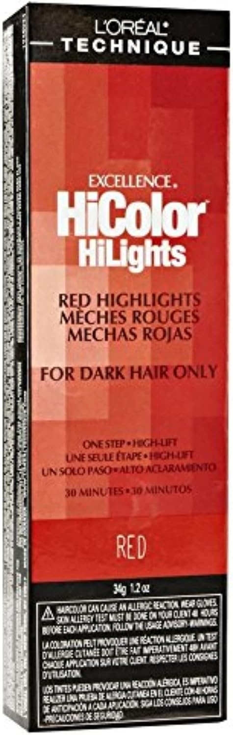 L'Oreal Technique Excellence HiColor Red hair color front view