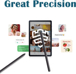 Stylus pen shown alongside tablet screen