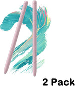 Two pink stylus pens displayed together