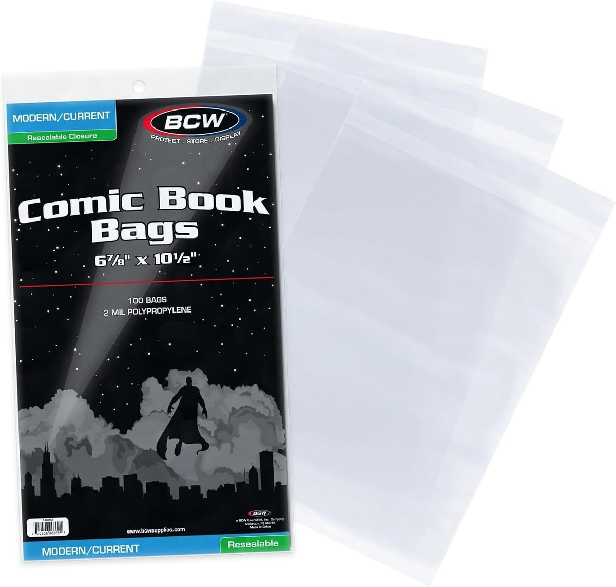 200 count BCW comic bags bundle presentation