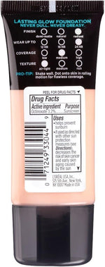 L'Oreal Paris Pro-Glow Foundation Classic Ivory packaging label details