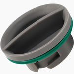 MTZUL WPW10524919 dishwasher rinse aid cap front view showing grey plastic body