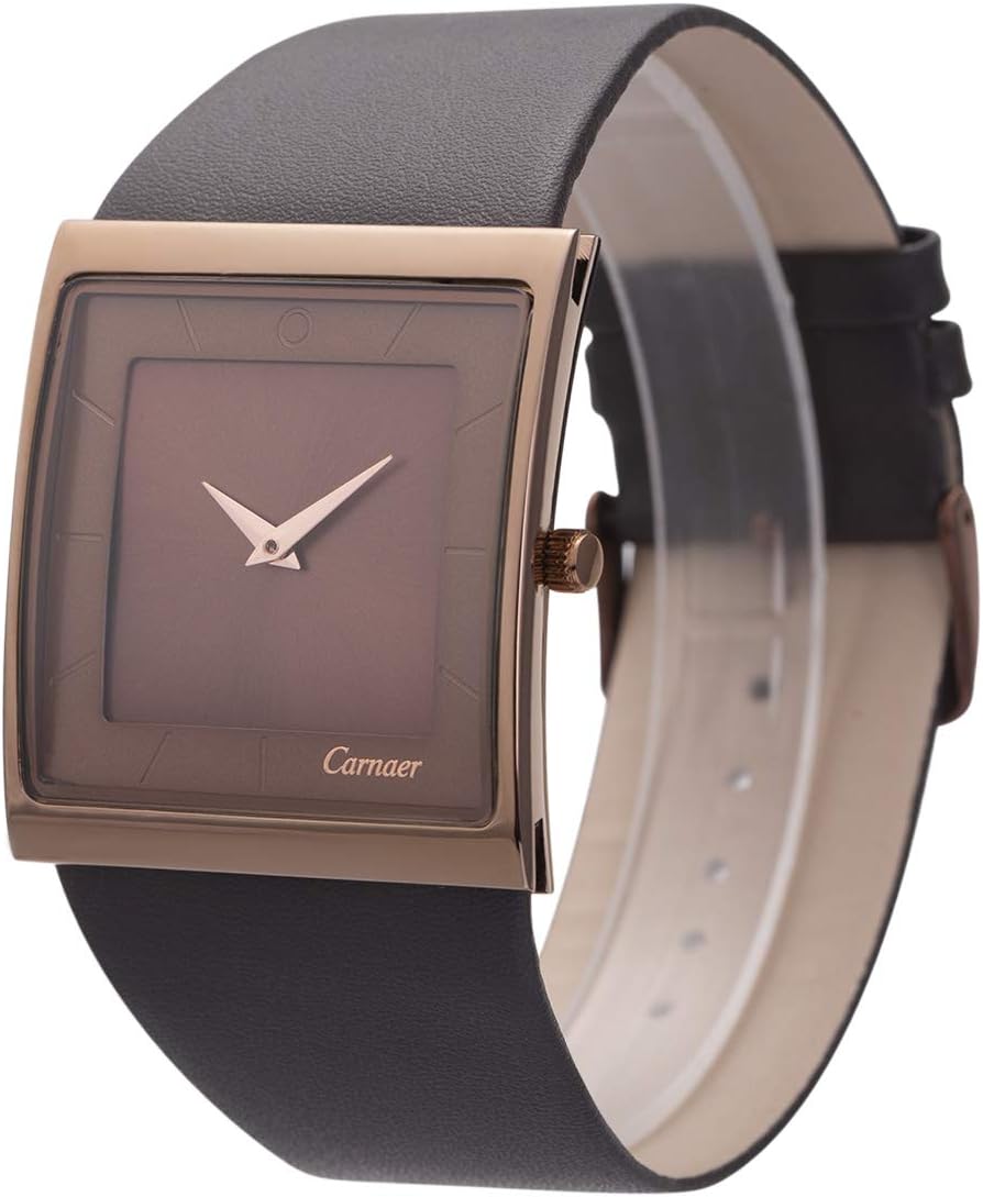 SIBOSUN men square watch front view minimalist analog