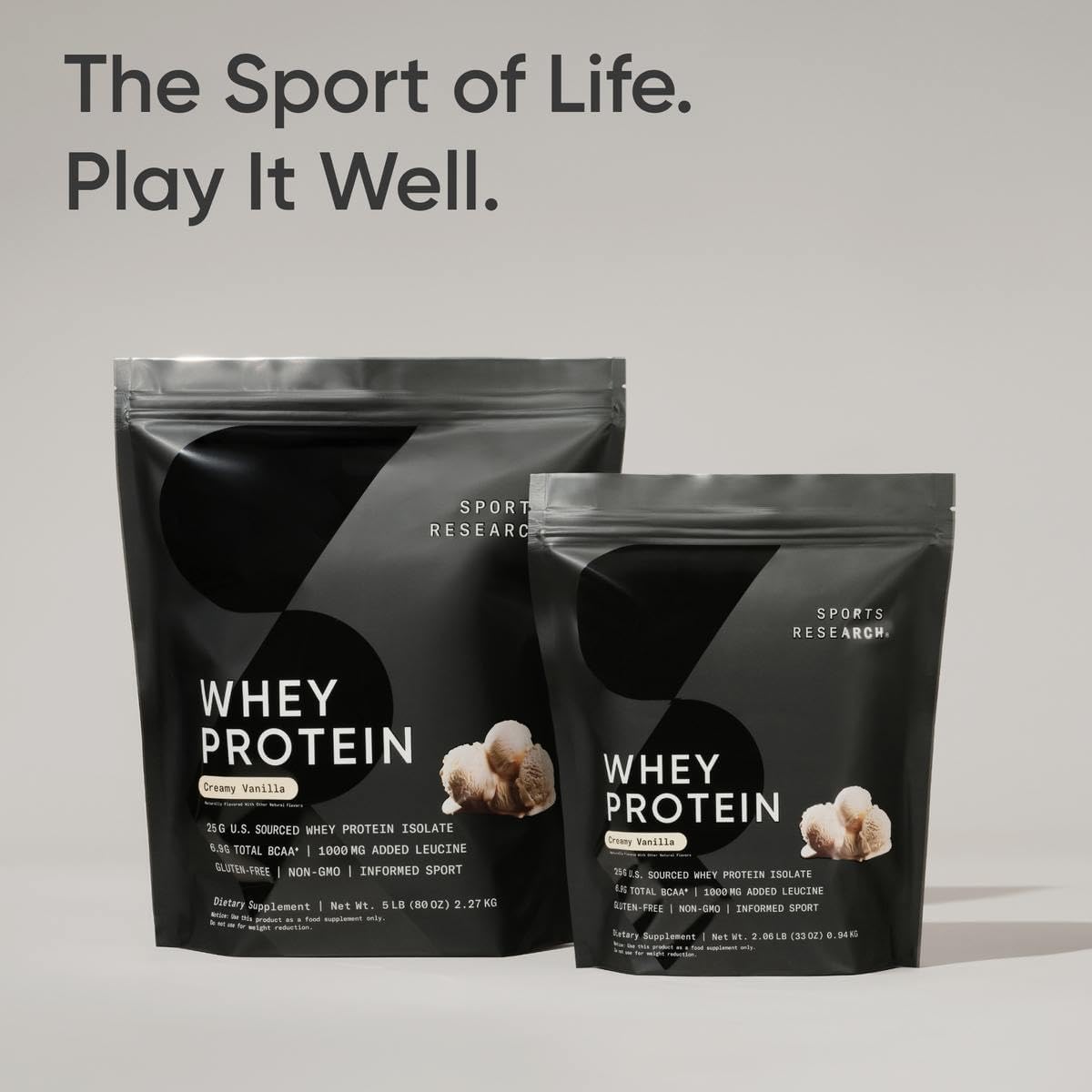 Sports Research whey protein isolate mixed in a shaker bottle for post-workout recovery