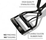 Beauty Power eyelash curler with matte black carbon finish