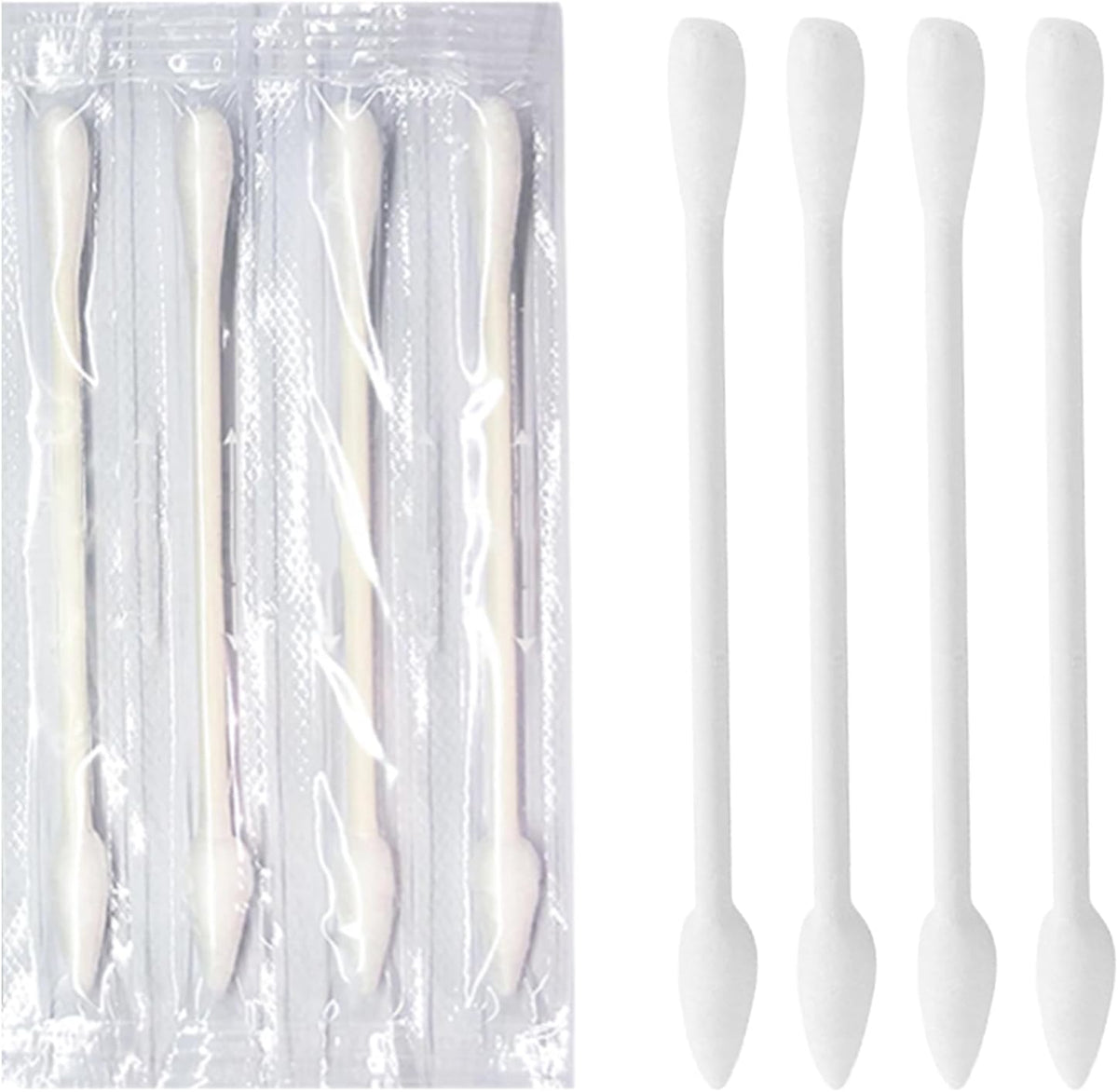 Individually Wrapped Double Tipped Cotton Swabs, Travel Size - Pointed & Round Tip, For Ear, Makeup & Cleaning (200 Count) - Image 11