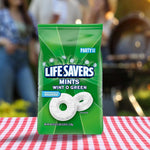 Premium imported Life Savers wintergreen breath mints in clear packaging