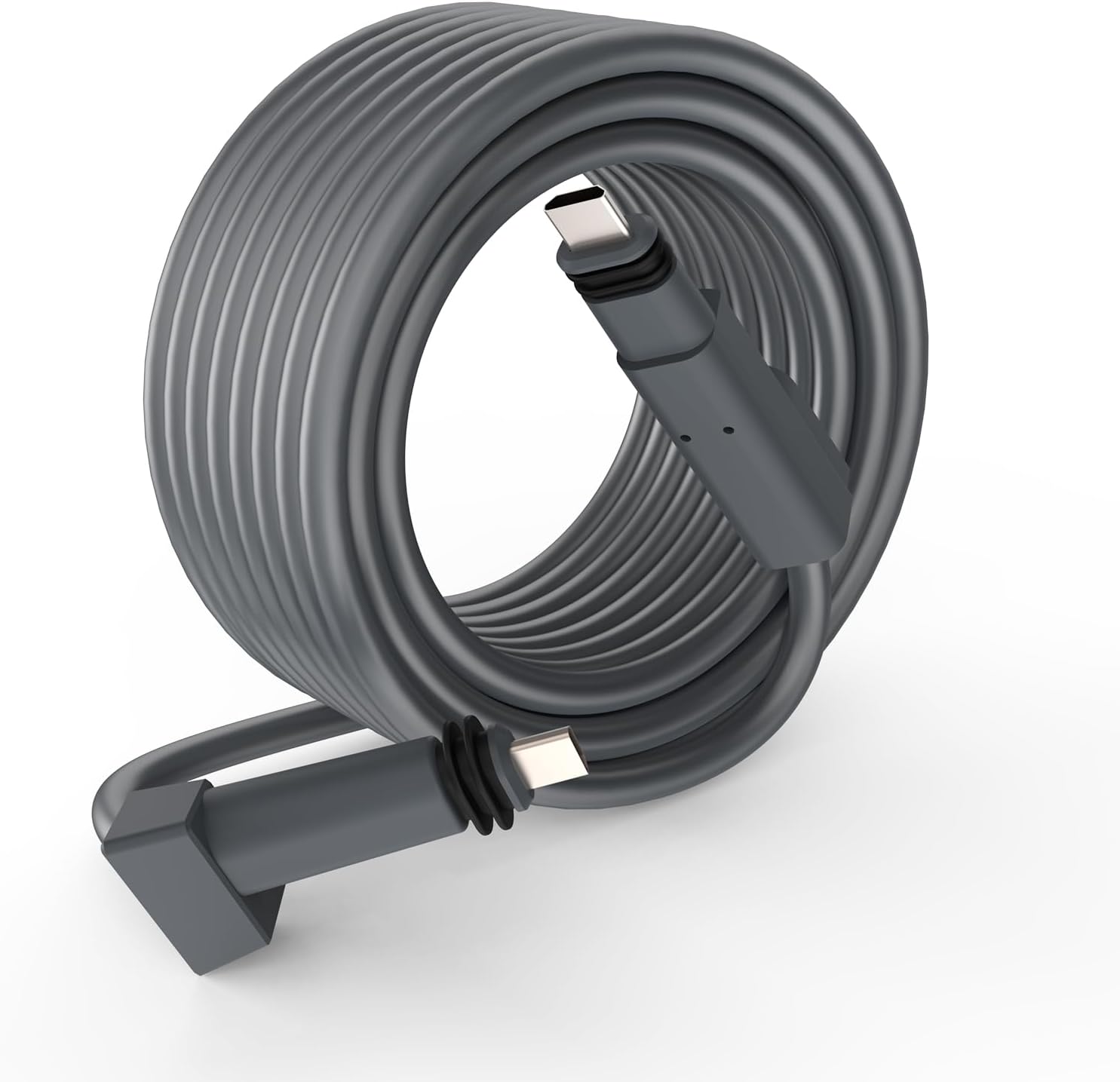 Brnghl Starlink Extension Cable 32.8 feet front view showing the proprietary waterproof connectors and durable gray jacket layout.