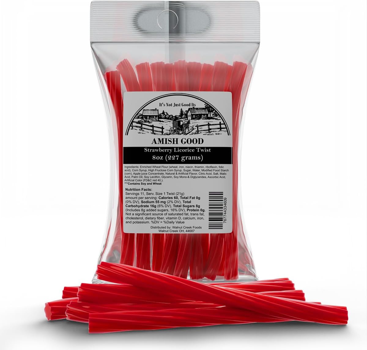 Amish Good Gourmet Licorice Twist Candy - Premium Sweet & Chewy Treat, Cinnamon Jumbo Licorice Twist Perfect Snack Under 100 Calories (2 Pack) - Image 13