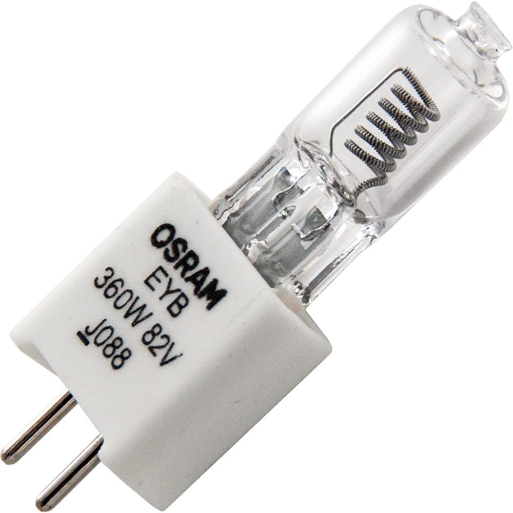 Osram EYB 360W 82V tungsten halogen lamp front view lighting bulb