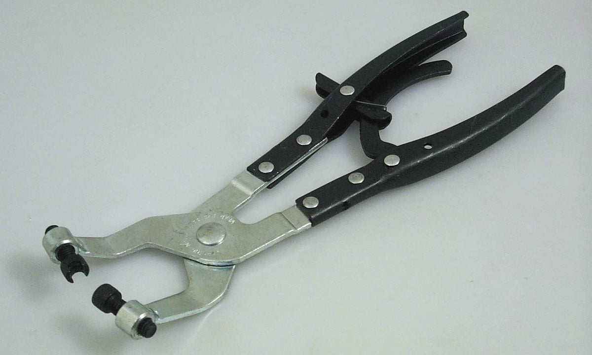 Lisle 17100 flat band hose clamp plier front view specialty tool